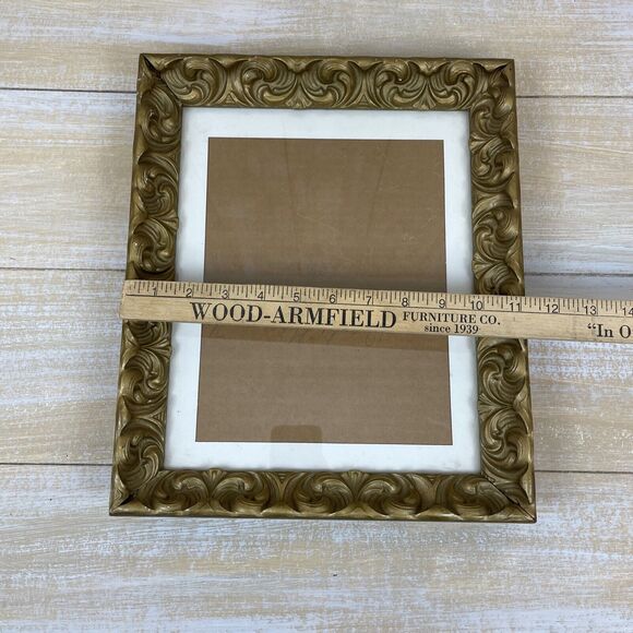 Vintage Ornate Gold Table Picture Frame Hollywood Regency See Measurement B - Picture 11 of 13